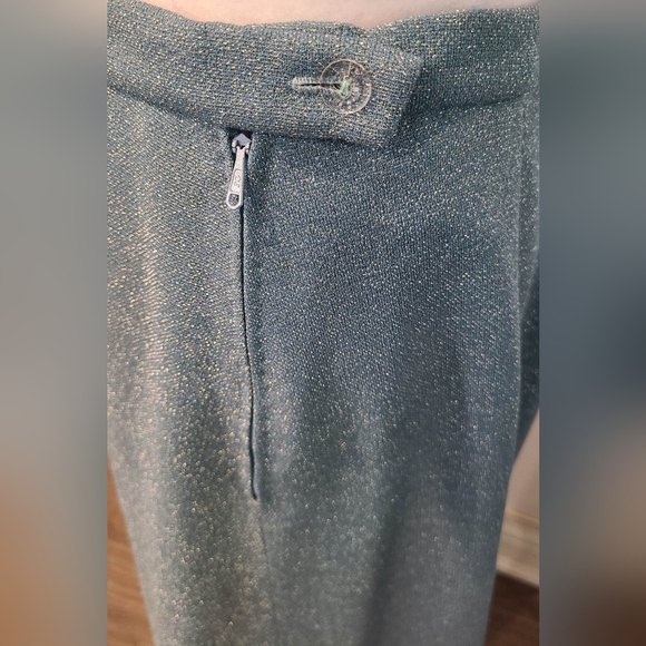 Vintage 70s Blue Maxi Skirt - Picture 2 of 3